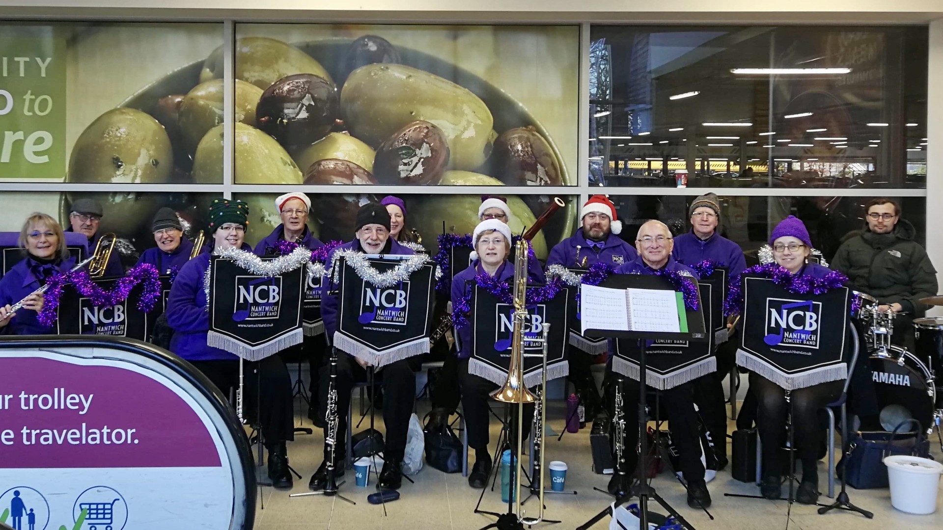 Busking at Tesco, Crewe (1) 