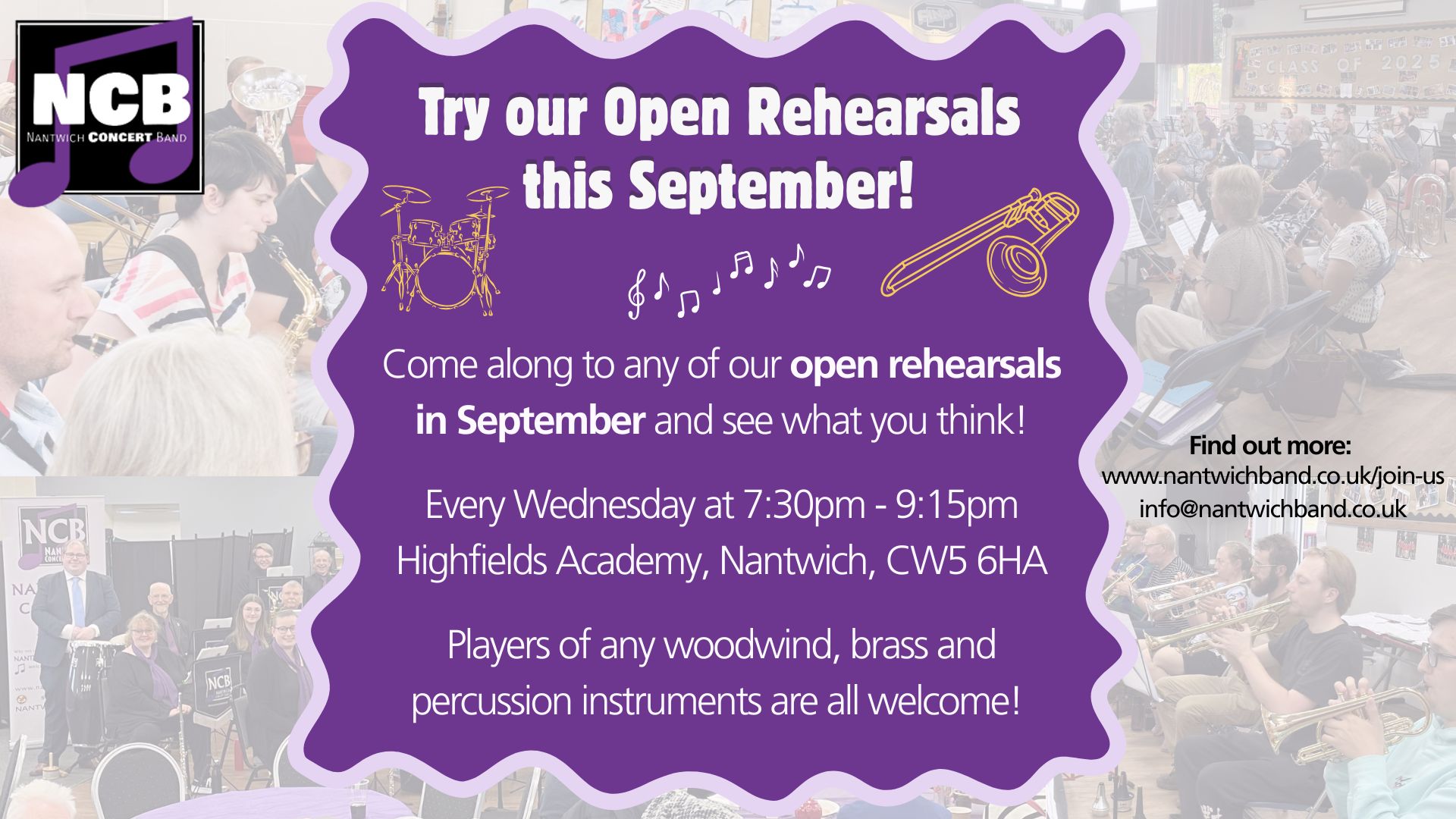 Open Rehearsals: 17 September