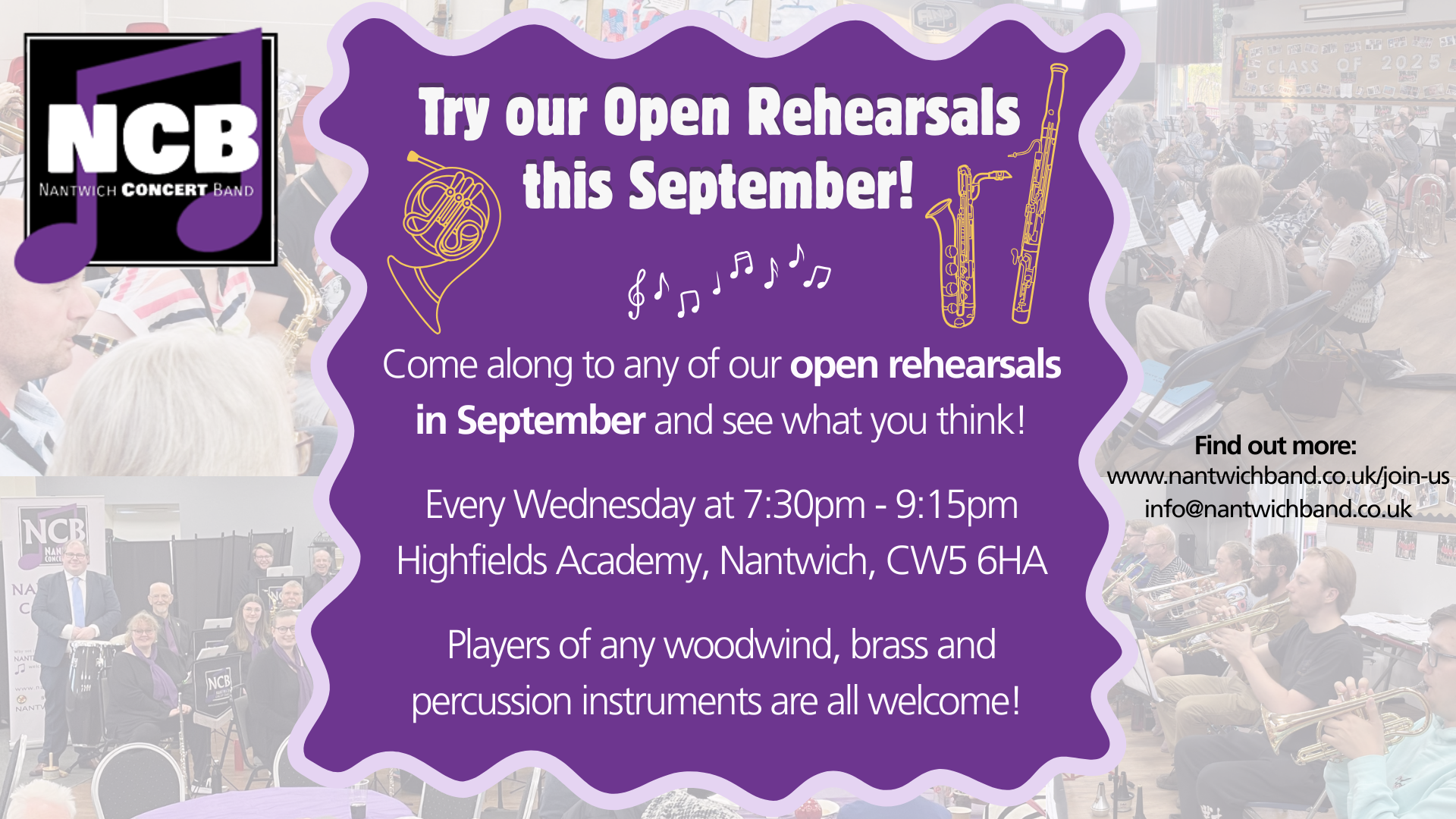 Open Rehearsal: Wednesday 9th September