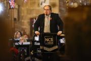 Nick Birch (Musical Director, Nantwich Concert Band) addresses the audience